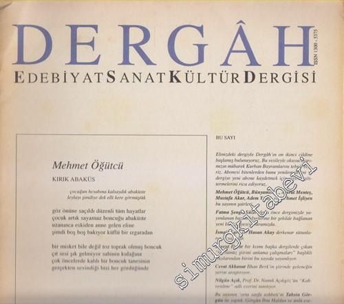 Dergâh: Aylık Edebiyat Sanat Kültür Dergisi - Sayı: 133, Mart 2001, Cilt: 12