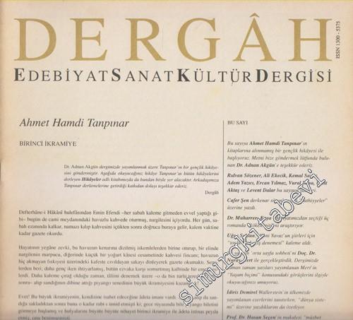 Dergâh: Aylık Edebiyat Sanat Kültür Dergisi - Sayı: 135, Mayıs 2001, Cilt: 12       2001