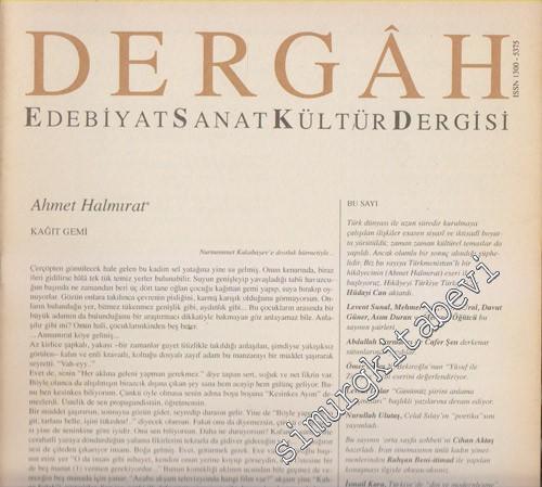 Dergâh: Aylık Edebiyat Sanat Kültür Dergisi - Sayı: 136 Haziran 2001, Cilt: 12       2001
