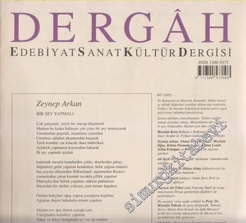 Dergâh: Aylık Edebiyat Sanat Kültür Dergisi - Sayı: 178, Aralık 2004, Cilt: 15