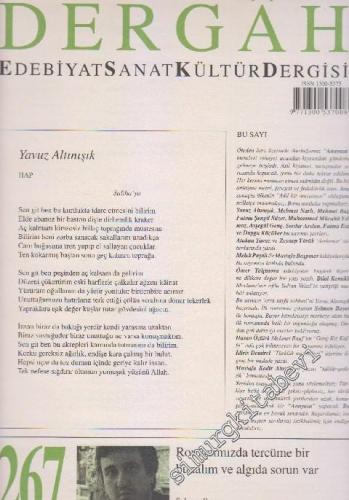 Dergah Aylık Edebiyat Sanat Kültür Dergisi - Sayı: 267  XXIII    Mayıs
