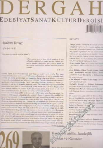 Dergah Aylık Edebiyat Sanat Kültür Dergisi - Sayı: 269  XXIII    Temmuz