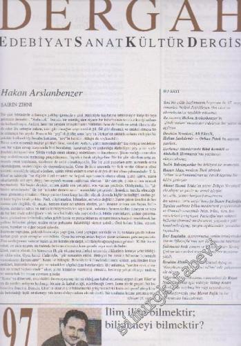 Dergah Aylık Edebiyat Sanat Kültür Dergisi - Sayı: 97  IX    Mart