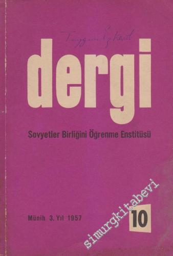 Dergi - Sovyetler Birliğini Öğrenme Enstitüsü - Sayı: 10    Yıl: 3