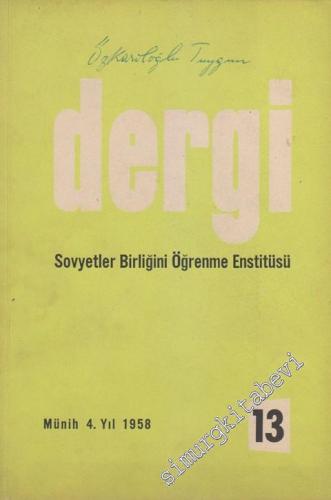 Dergi - Sovyetler Birliğini Öğrenme Enstitüsü - Sayı: 13    Yıl: 4