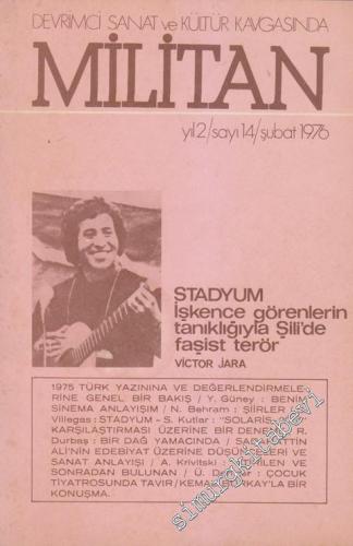 Devrimci Sanat ve Kültür Kavgasında Militan Dergisi - Sayı: 14    Yıl: 2  Şubat