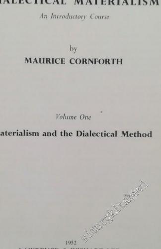 Dialectical Materialism: An Introductory Course - Volume One: Materyal