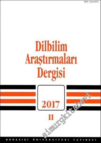 Dilbilim Araştırmaları Dergisi 2017 / 2 -