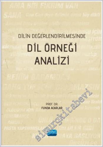 Dilin Değerlendirilmesinde Dil Örneği Analizi -        2024