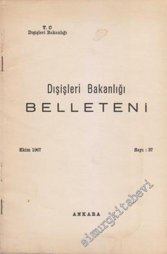Dış İşleri Bakanlığı Belleteni - 37 Ekim