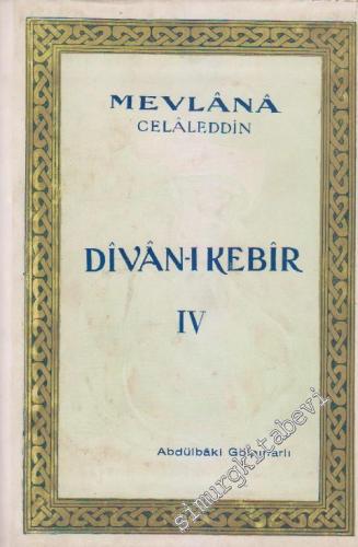 Divan- ı Kebir, Cilt: 4 -        1959