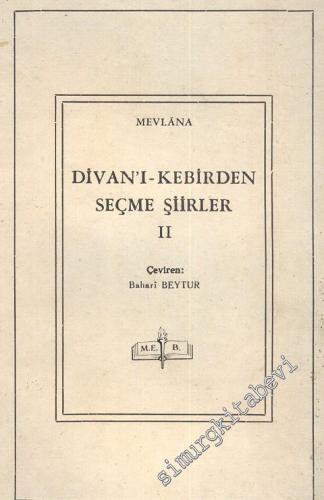 Divan - ı Kebir'den Seçme Şiirler 2