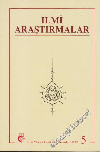 Divan: İlmi Araştırmalar Dergisi - 1998 / 2, Yıl: 3, Sayı: 5       1998