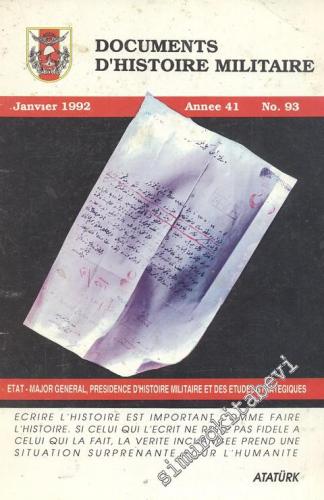 Documents D'Histoire Militaire - Annee: 41; Janvier 1992; No: 93