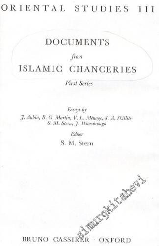 Documents from Islamic Chanceries - Oriental Studies III FOTOKOPİ -