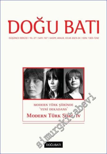 Doğu Batı: Üç Aylık Düşünce Dergisi - Modern Türk Şiiri IV - Modern Tü
