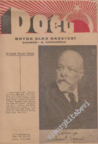 Doğu Büyük Ülkü Gazetesi  - Sayı: 61, 62, 63  11  6  Kasım, Aralık, Ocak