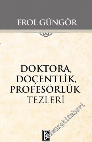 Doktora Doçentlik Profesörlük Tezleri -        2018