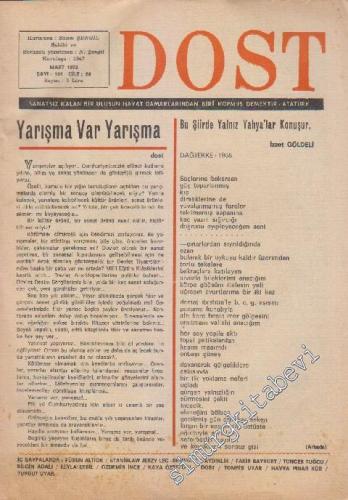 Dost Fikir ve Sanat Dergisi - Sayı: 101  24    Mart