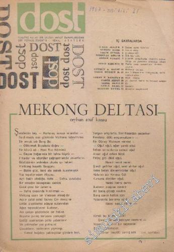 Dost Fikir ve Sanat Dergisi - Sayı: 31  19    Mayıs