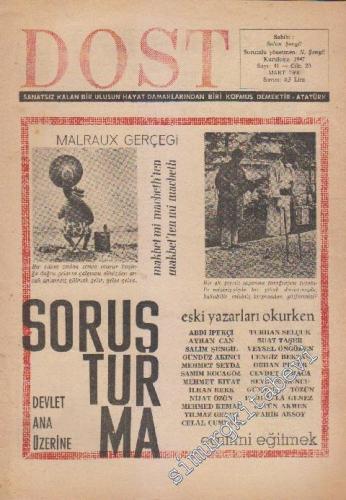 Dost Fikir ve Sanat Dergisi - Sayı: 41  Cilt 20    Mart 1968