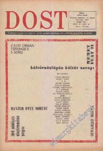 Dost Fikir ve Sanat Dergisi - Sayı: 76  23    Şubat 1971