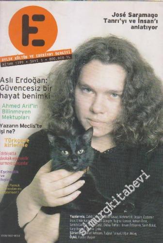 E: Aylık Kültür ve Edebiyat Dergisi - Sayı: 1      Nisan