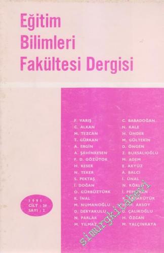 EBF - Ankara Üniversitesi Eğitim Bilimleri Fakültesi Dergisi - 2 24