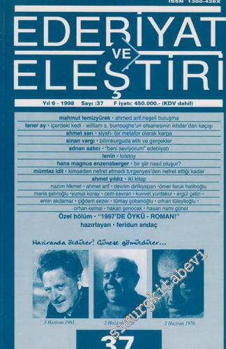Edebiyat ve Eleştiri: Aylık Edebiyat Dergisi  - 37      Mayıs - Haziran