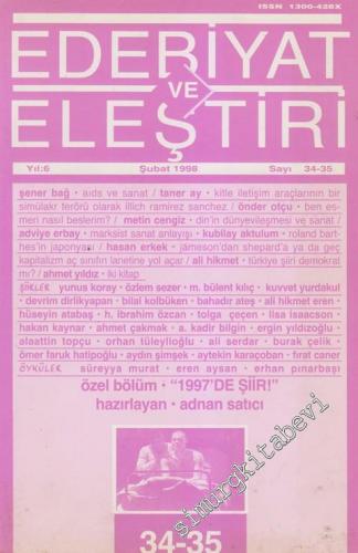 Edebiyat ve Eleştiri: Aylık Edebiyat Dergisi  - Sayı 34 - 35      Ocak - Şubat