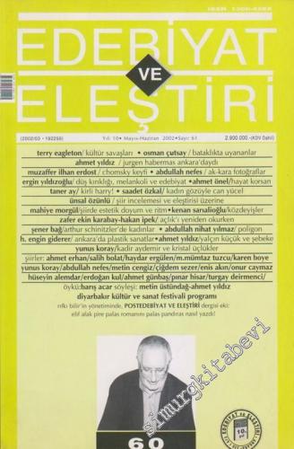 Edebiyat ve Eleştiri: Aylık Edebiyat Dergisi Sayı: 61 - 60 (61)       Mayıs - Haziran