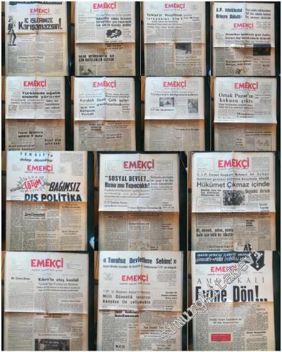 Emekçi: Haftalık Siyasal Halk Gazetesi - MUHTELİF 14 SAYI -