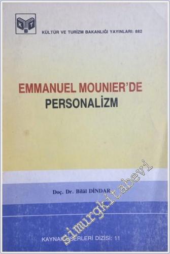Emmanuel Mounier'de Personalizm -        1988