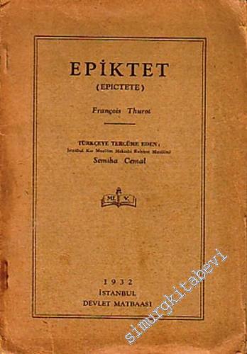 Epiktet = Epictete -        1932