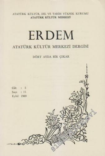 Erdem Dergisi - Sayı 15 5 Eylül