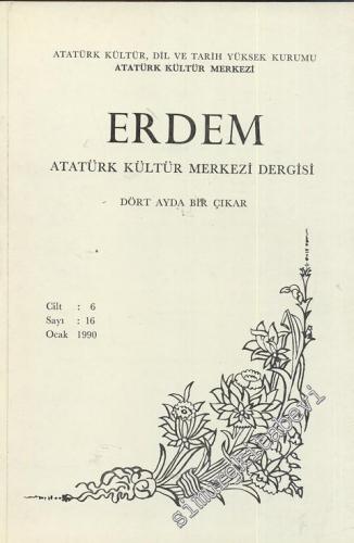Erdem Dergisi - Sayı 16, Cilt 5, Ocak 1990