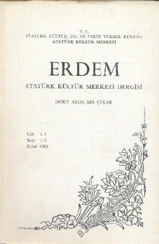 Erdem Dergisi - Sayı: 3  Cilt: 1