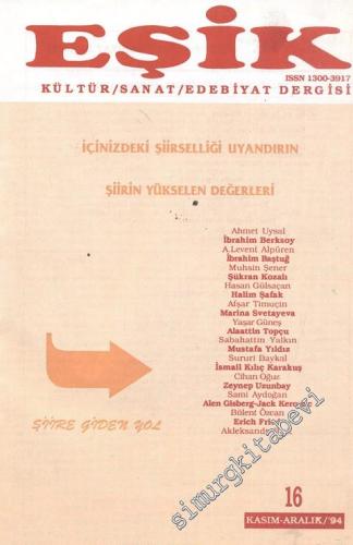 Eşik Kültür Sanat Edebiyat Dergisi - Sayı 16, Kasım - Aralık 1994