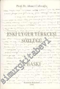 Eski Uygur Türkçesi Sözlüğü