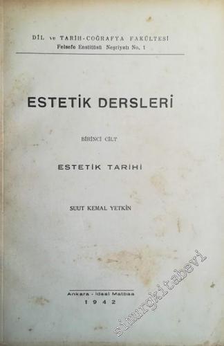 Estetik Dersleri Cilt 1: Estetik Tarihi