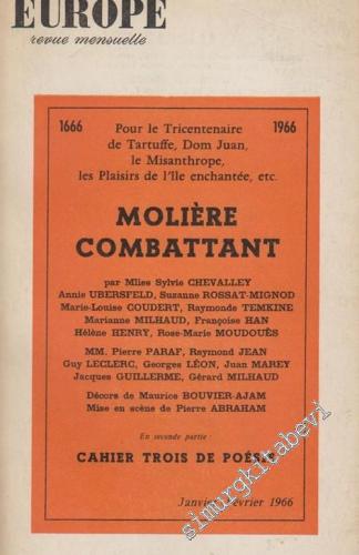 Europe - Revue Mensuelle, Moliere Combattant - No: 441 - 442 44 Janvie