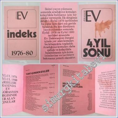 Ev Dekorasyon Dergisi : Index (1976-1980) -        1980