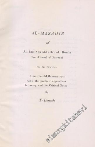 FARSÇA: Ketab  Al-Masadır CİLTLİ -