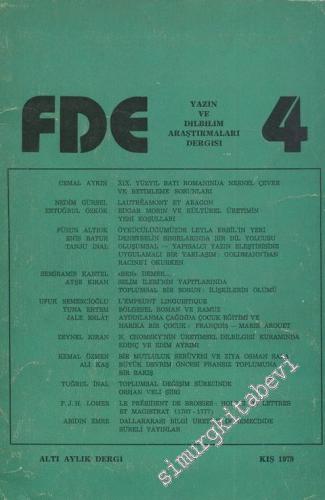 FDE - Altı Aylık Yazın ve Dilbilim Araştırmaları Dergisi - Sayı: 4 Kış