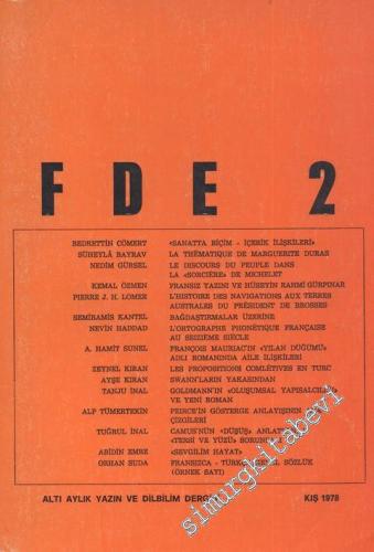 FDE - Altı Aylık Yazın ve Dilbilim Dergisi - Sayı: 2 Kış