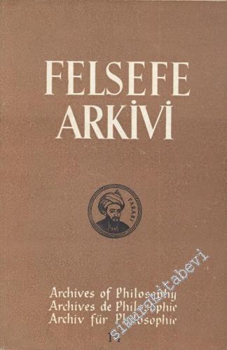 Felsefe Arkivi - Sayı: 14, Yıl: 1963