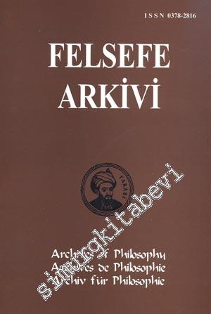 Felsefe Arkivi - Sayı: 32, Yıl: 2008