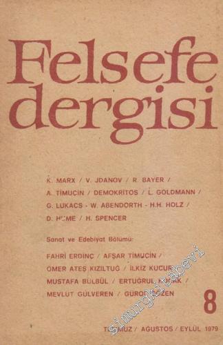 Felsefe Dergisi - 8      Temmuz - Ağustos - Eylül