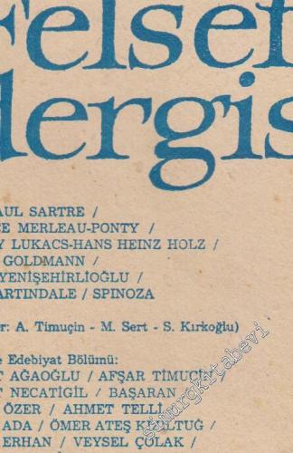 Felsefe Dergisi - Sayı: 3, Nisan - Mayıs - Haziran 1978