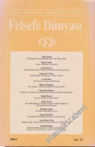 Felsefe Dünyası Dergisi Sayı 43 - 43